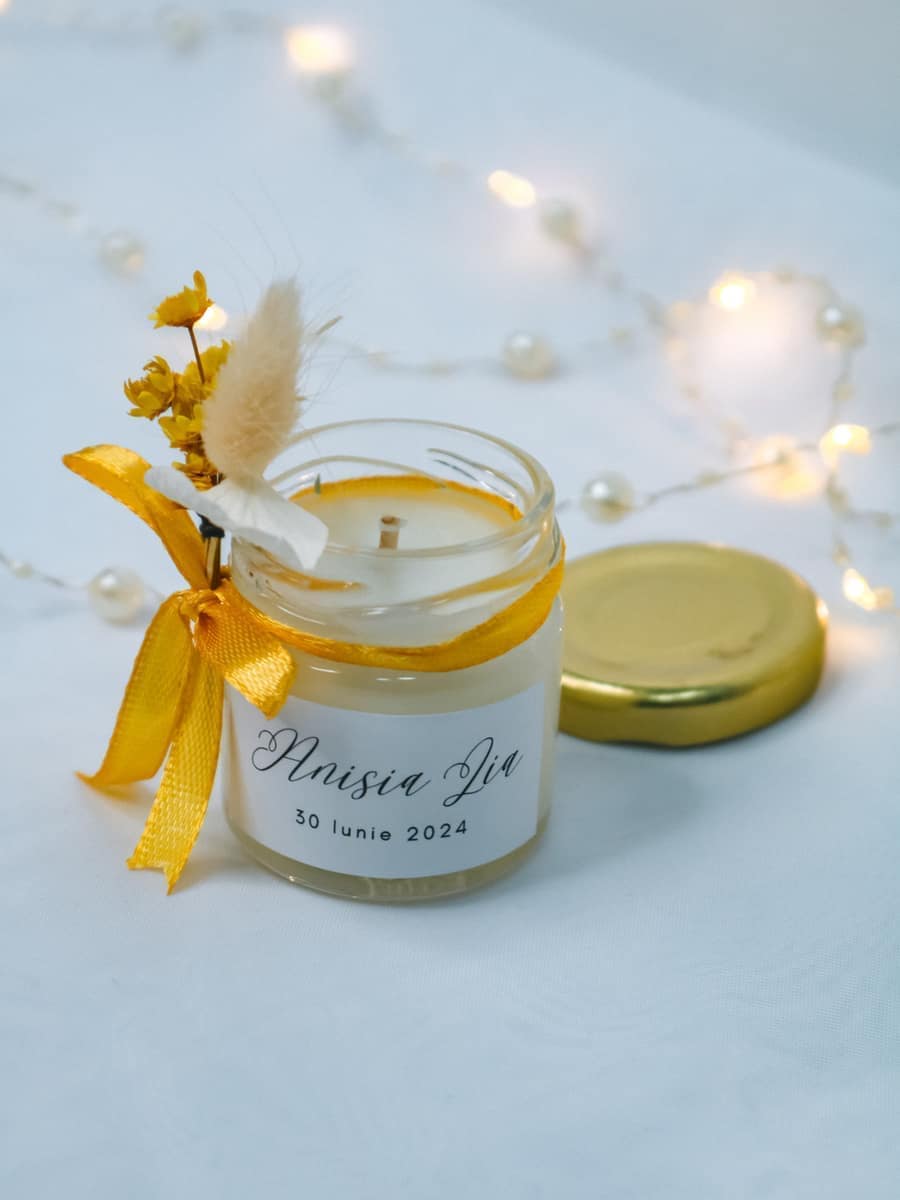 Marturii Botez lumanare Borcanel 55g - imagine 3
